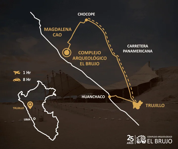 Mapa de cómo llegar al complejo