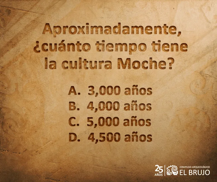 Trivia sobre la antigüedad de la cultura Moche
