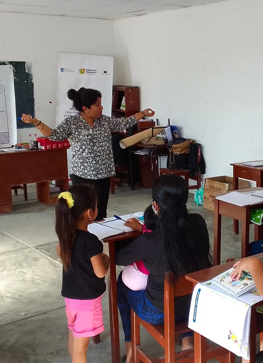 Lectura del cuento con niños en el aula